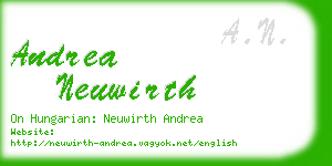 andrea neuwirth business card